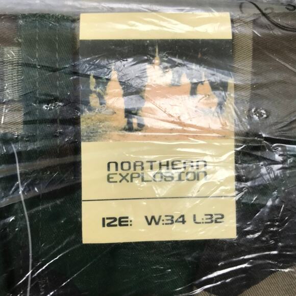 Northern Explosion Military Militia Camaflage Cargo Pants Size W34 x L32 NWT - Picture 2 of 5